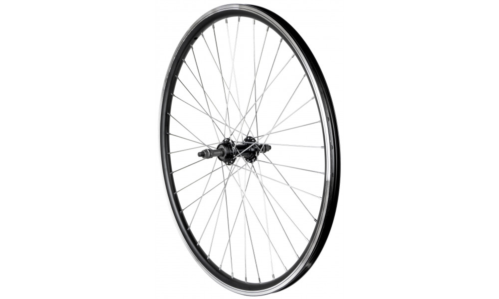 Заднее колесо 26" alloy freewheel hub, DoubleWall black rim 