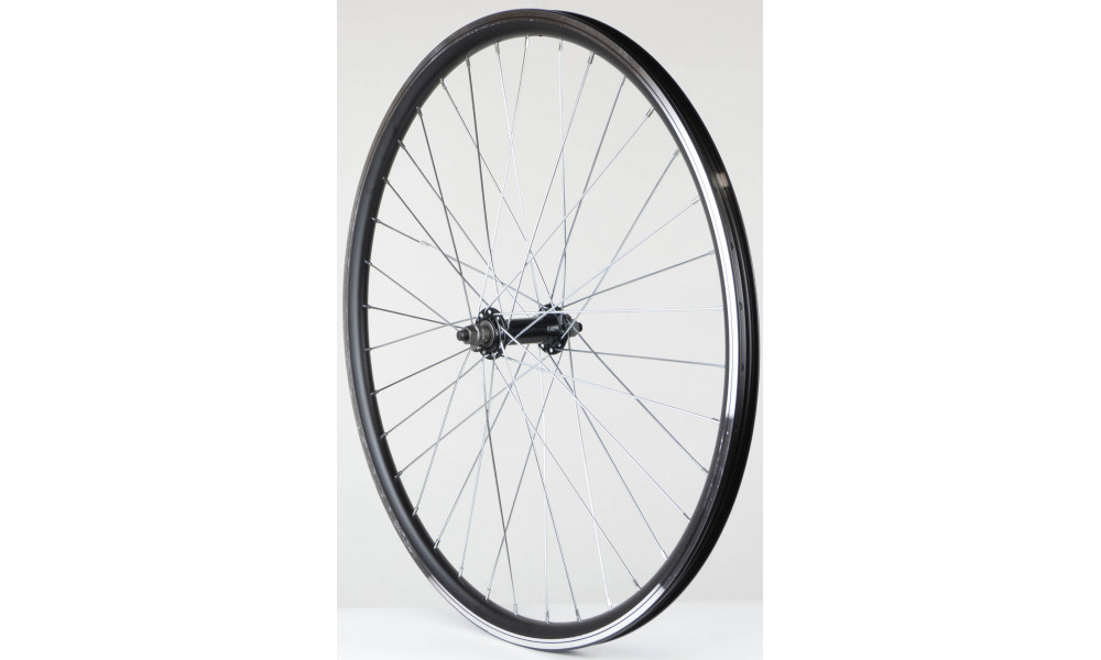 Front wheel 26" alloy hub, DoubleWall black rim 