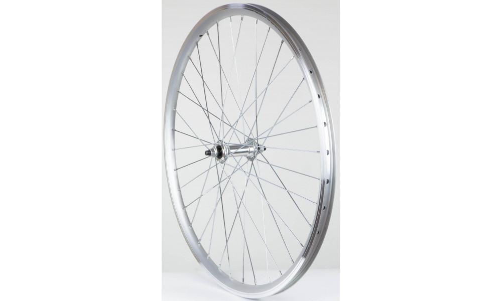 Front wheel 26" alloy hub, DoubleWall silver rim 