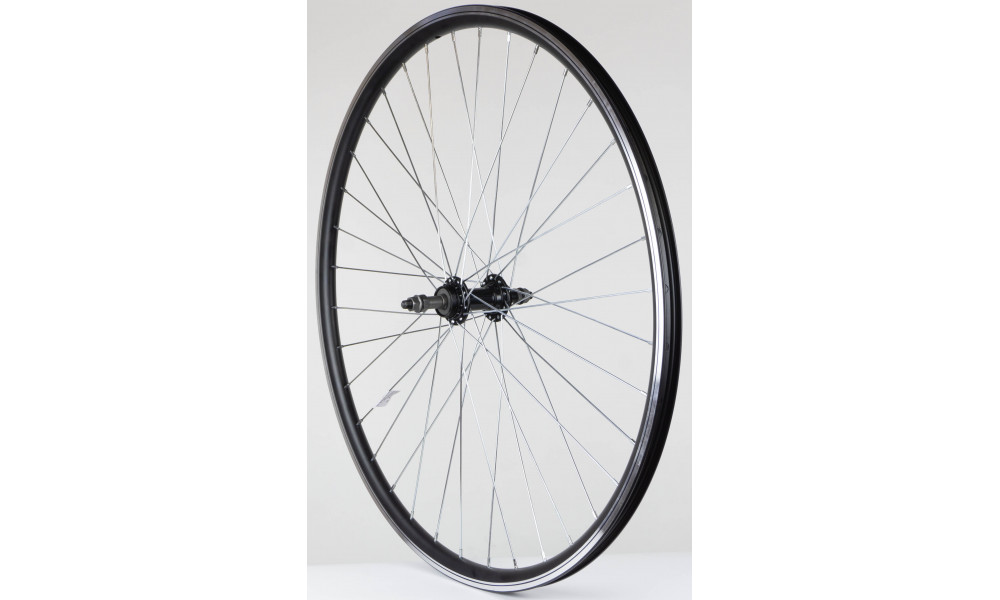 Заднее колесо 28" alloy freewheel hub, DoubleWall black rim 