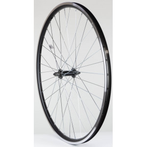 Переднее колесо 28" Alu hub, machinery bearings doublewall black rim