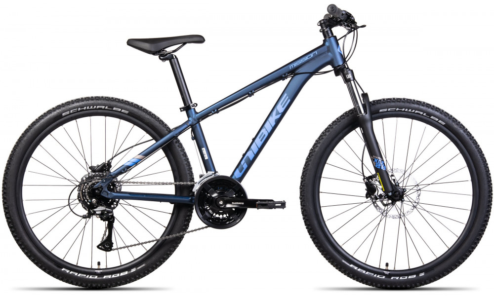 Велосипед Unibike Mission 26 2024 dark blue 