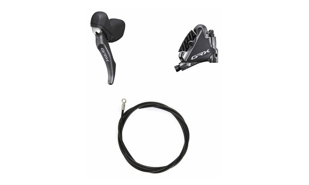 Дисковые гидравлические тормоза передниe Shimano GRX BL-RX810 (L) + BR-RX810 (F) 