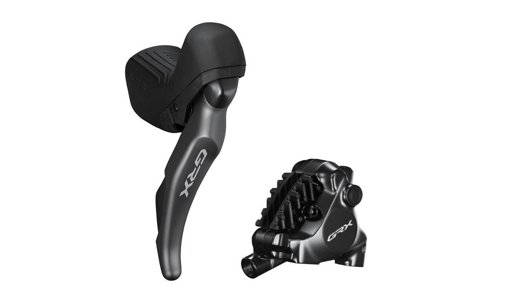 Дисковые гидравлические тормоза задниe Shimano GRX ST-RX825 (R) + BR-RX820 (R) 