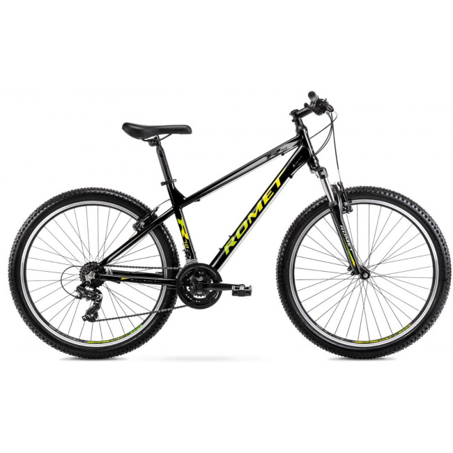 Bicycle Romet Rambler R7.0 LTD 2025 black-yellow-silver