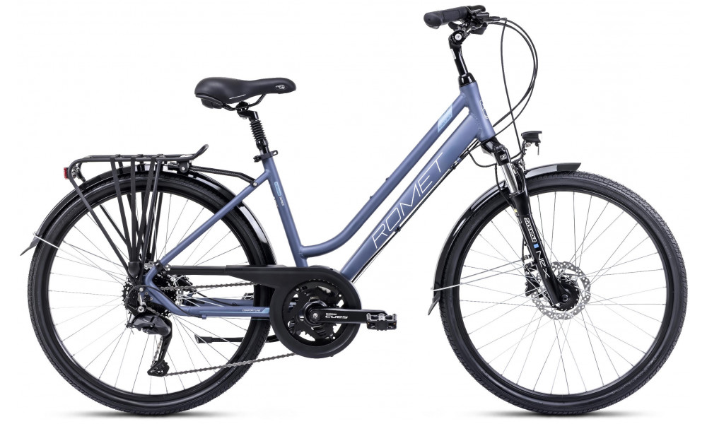 Bicycle Romet Gazela 26 3 CS 2024 dark blue-bright-blue 