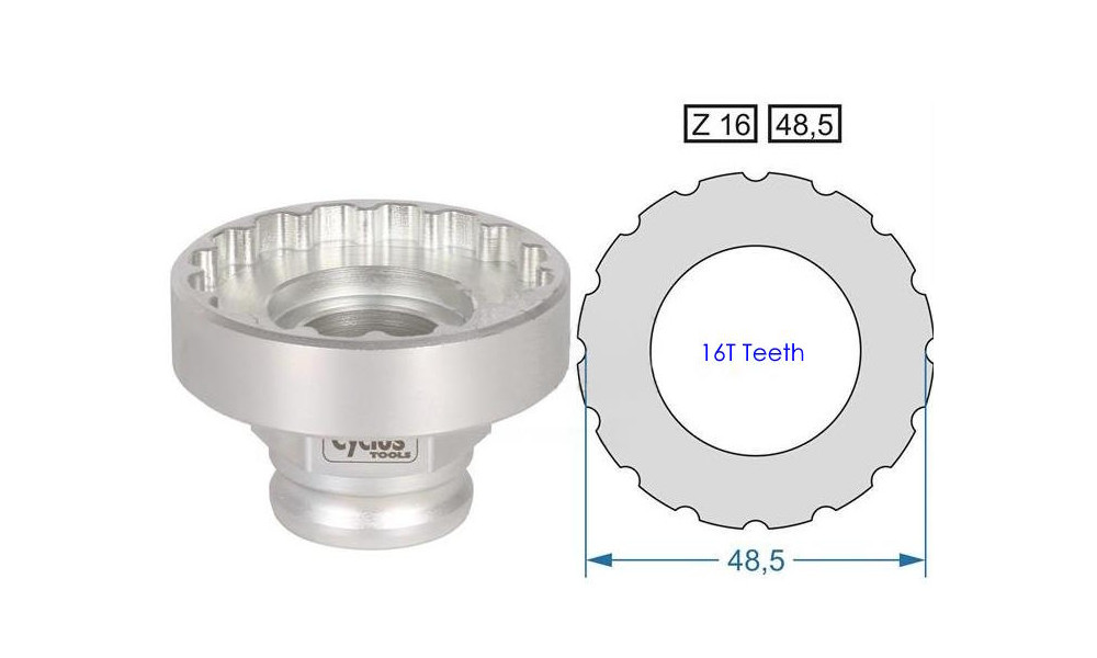 Инструмент Cyclus Tools Snap.In for bottom bracket T47 Campagnolo Pro-Tech 47 x 86 (7202726) 