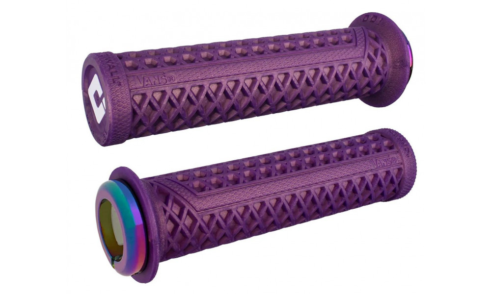 Grips ODI Vans v2.1 MTB Lock-on 135mm White/Iridium purple-Oil slick 