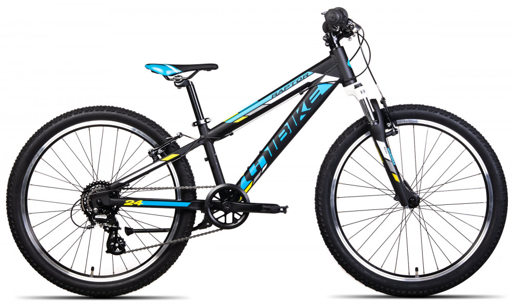 Велосипед Unibike Raptor 24 2024 black-blue 