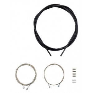 Brake cable kit with housing Shimano Road/MTB steel black