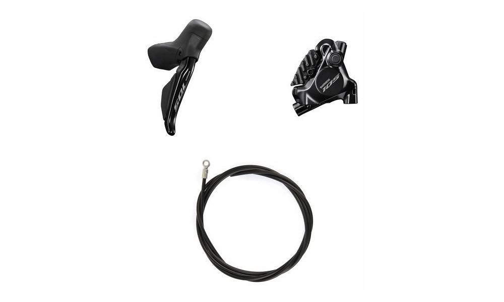 Дисковые гидравлические тормоза задниe Shimano 105 Di2 T-R7170 (L) + BR-7170 (F) 