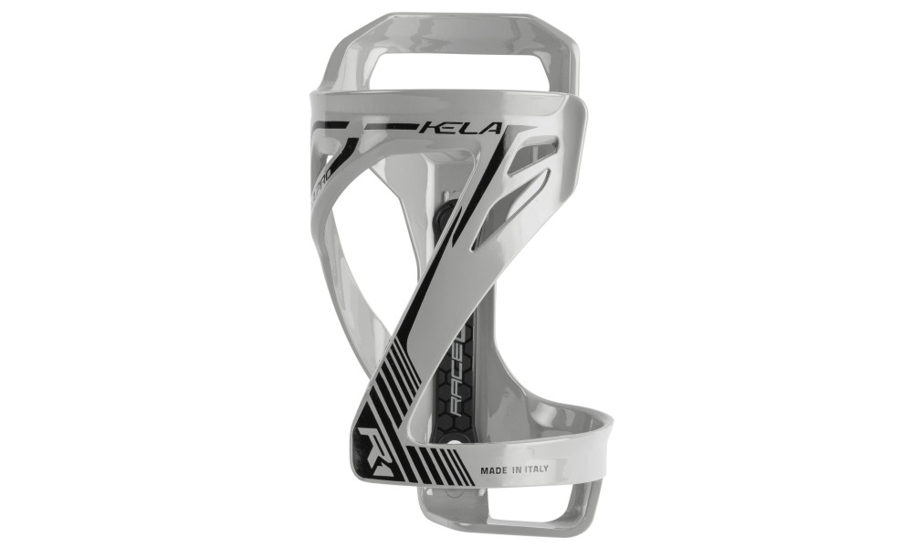 Bottle cage RaceOne KELA glossy grey-black 