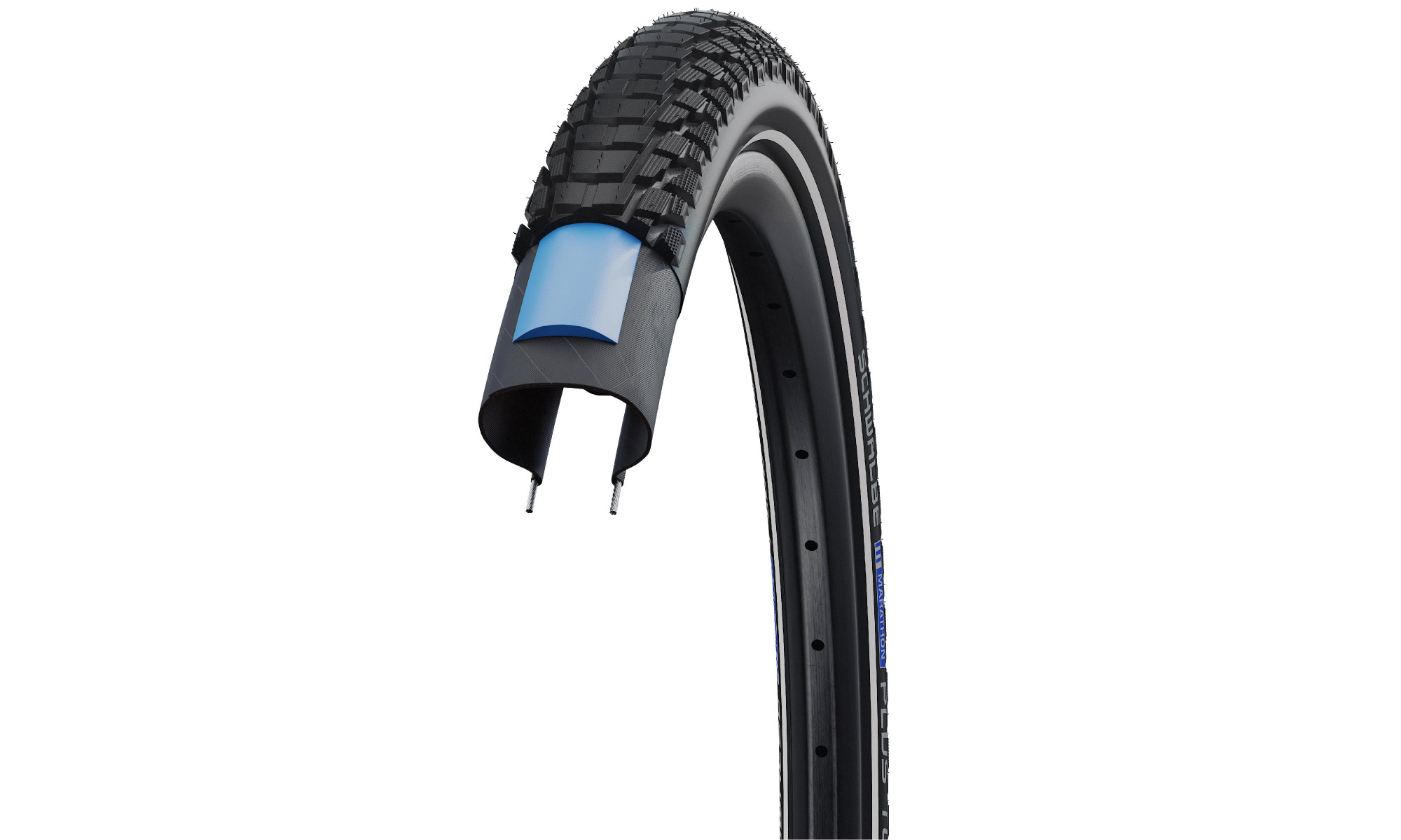 Шина 28" Schwalbe Marathon Plus Tour HS 619, Perf Wired 40-622 / 28x1.50, 700x38C Addix Black-Reflex - 2