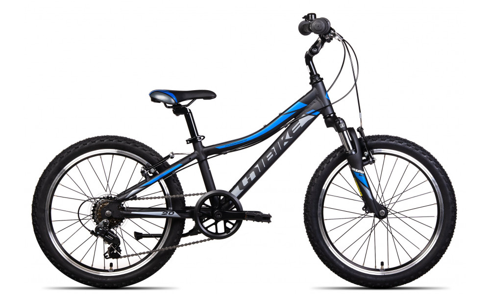 Велосипед Unibike Pilot 20 2024 black-blue 