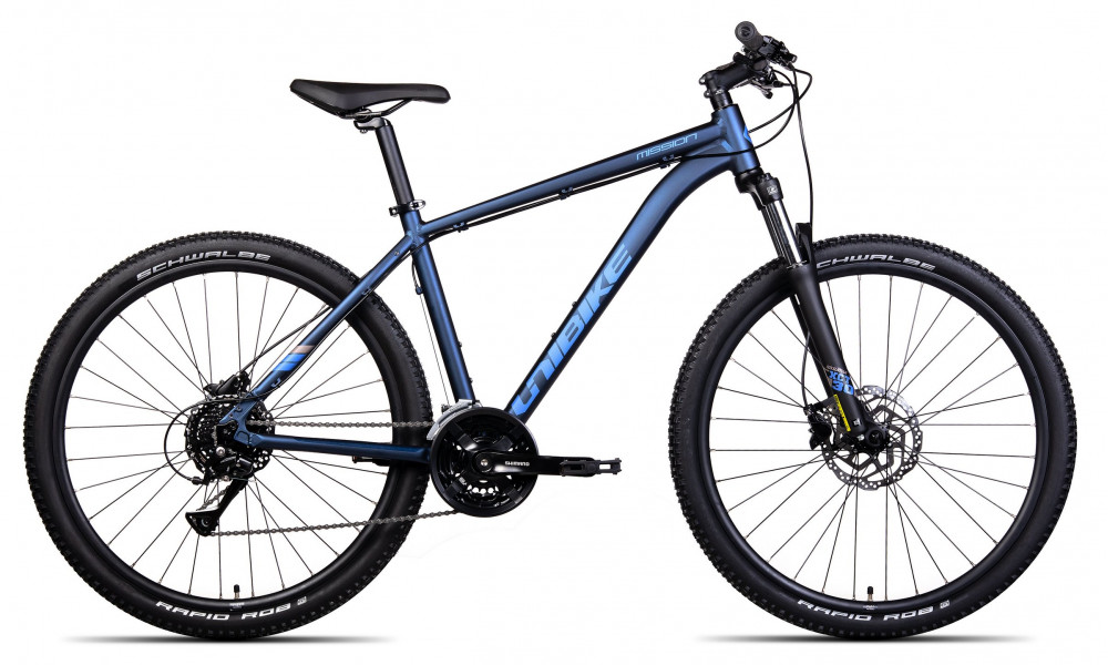 Āåėīńčļåä Unibike Mission 27.5 2024 dark blue-16" 