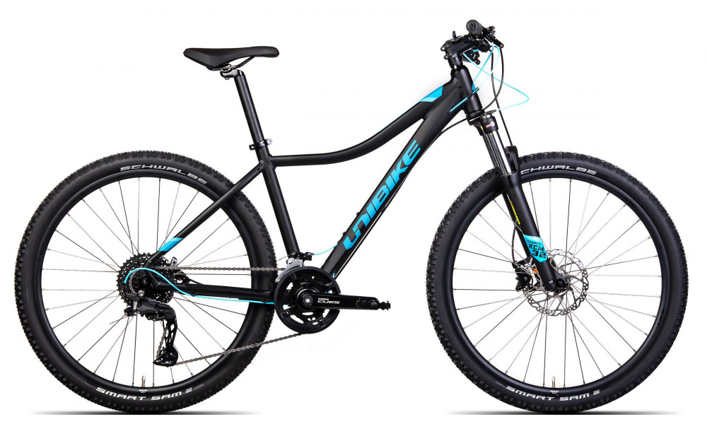 Āåėīńčļåä Unibike Fusion Lady 27.5 2024 black-turquoise-17" 