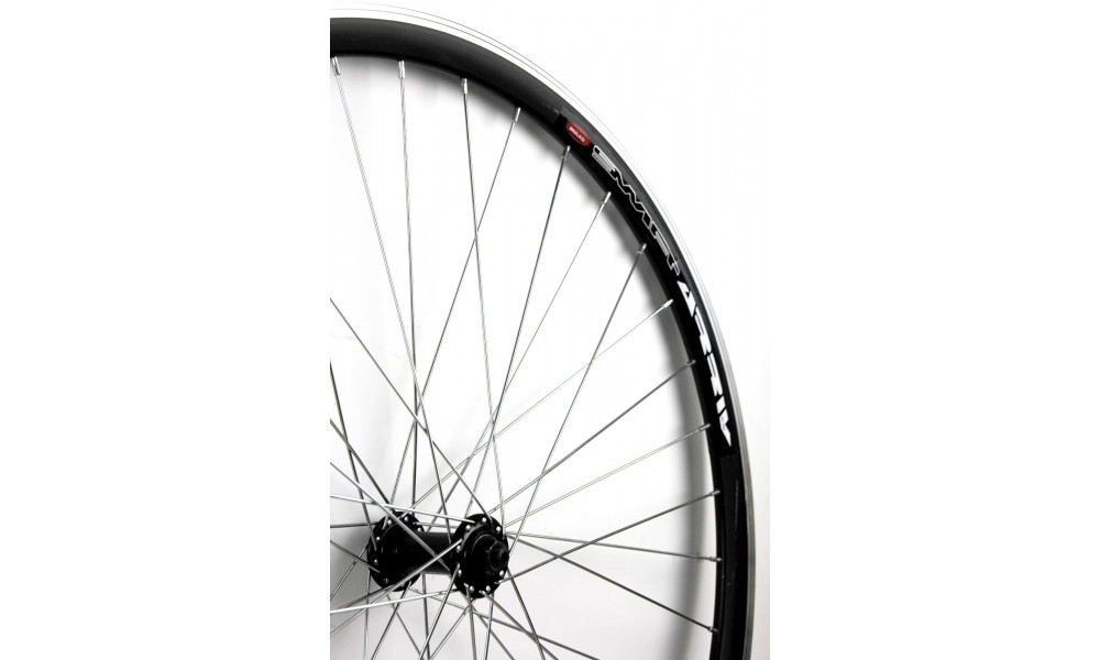 Front wheel 26" alloy hub QR black, DoubleWall black rim 30mm 