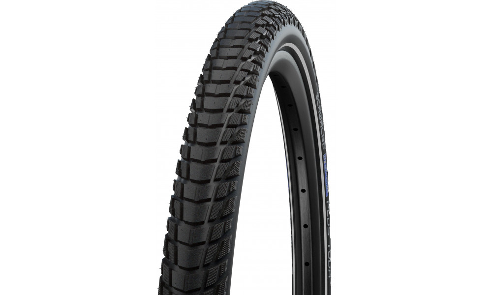 Tire 26" Schwalbe Marathon Plus Tour HS 619, Perf Wired 50-559 / 26x2.00 Addix Black-Reflex 