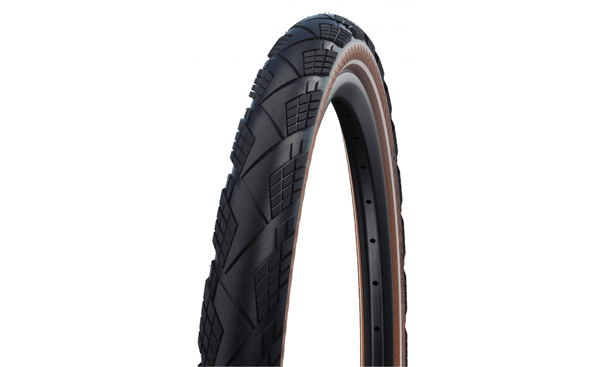 Шина 28" Schwalbe Marathon Efficiency HS 617, Evo Fold. 55-622 / 28x2.15 Super Race Addix Race Transparent-Skin Reflex - 1