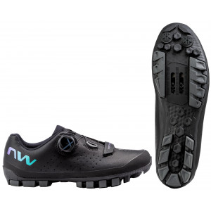 Cycling shoes Northwave Hammer Plus WMN MTB XC black-iridescent