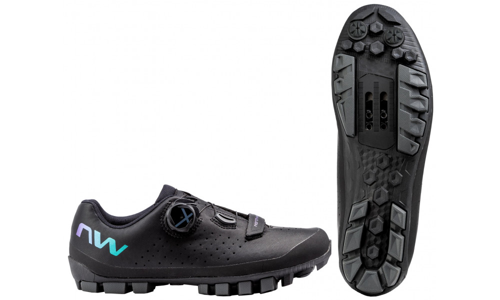 Велосипедная обувь Northwave Hammer Plus WMN MTB XC black-iridescent - 1