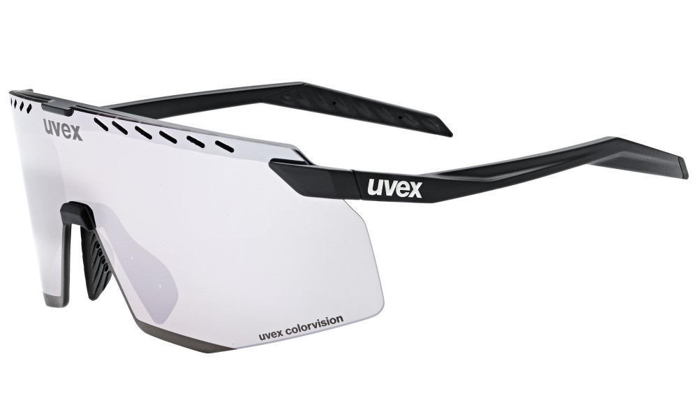 Glasses Uvex pace stage CV black matt / mirror silver - 1