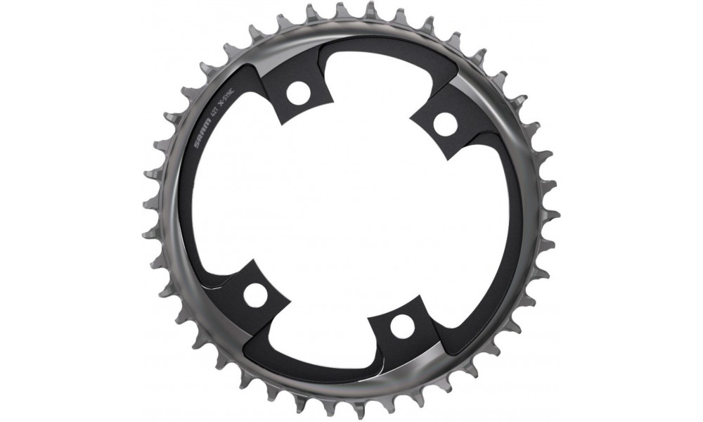 Chainring SRAM Road X-Sync 107mm 12-speed 42T black 