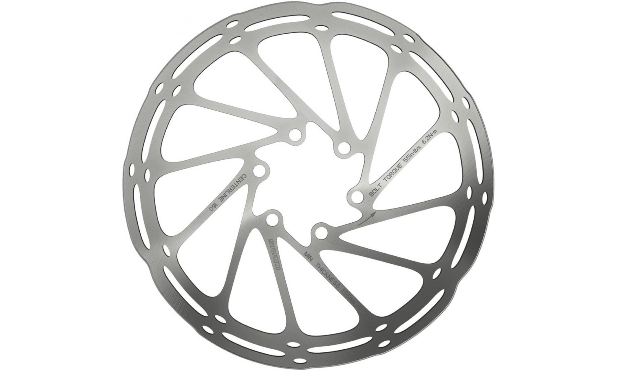 Disc brake rotor SRAM Centerline 160mm 6-bolt 