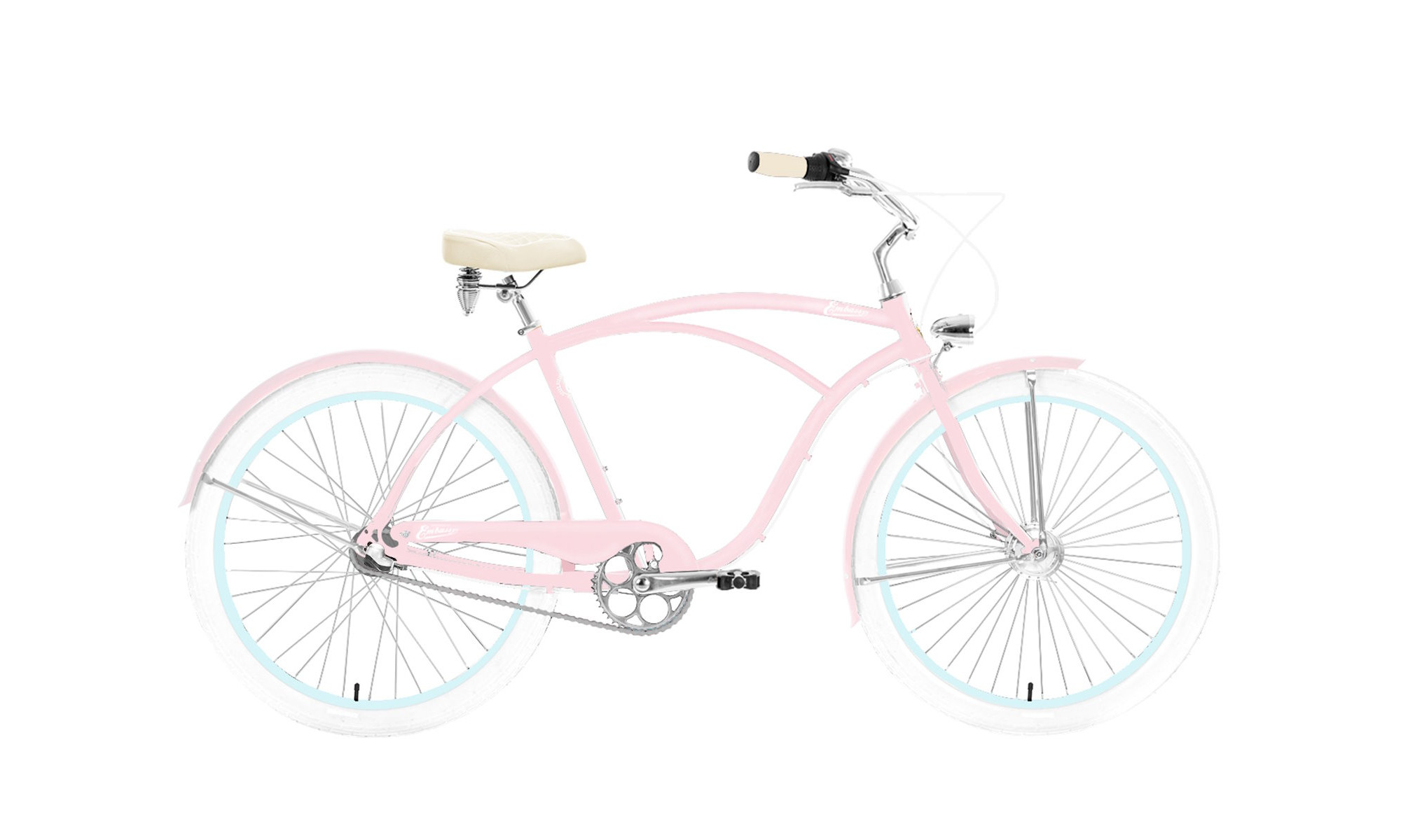 Bicycle Embassy Baby Powder ALU 26" 3-speed 2024 pastel pink 