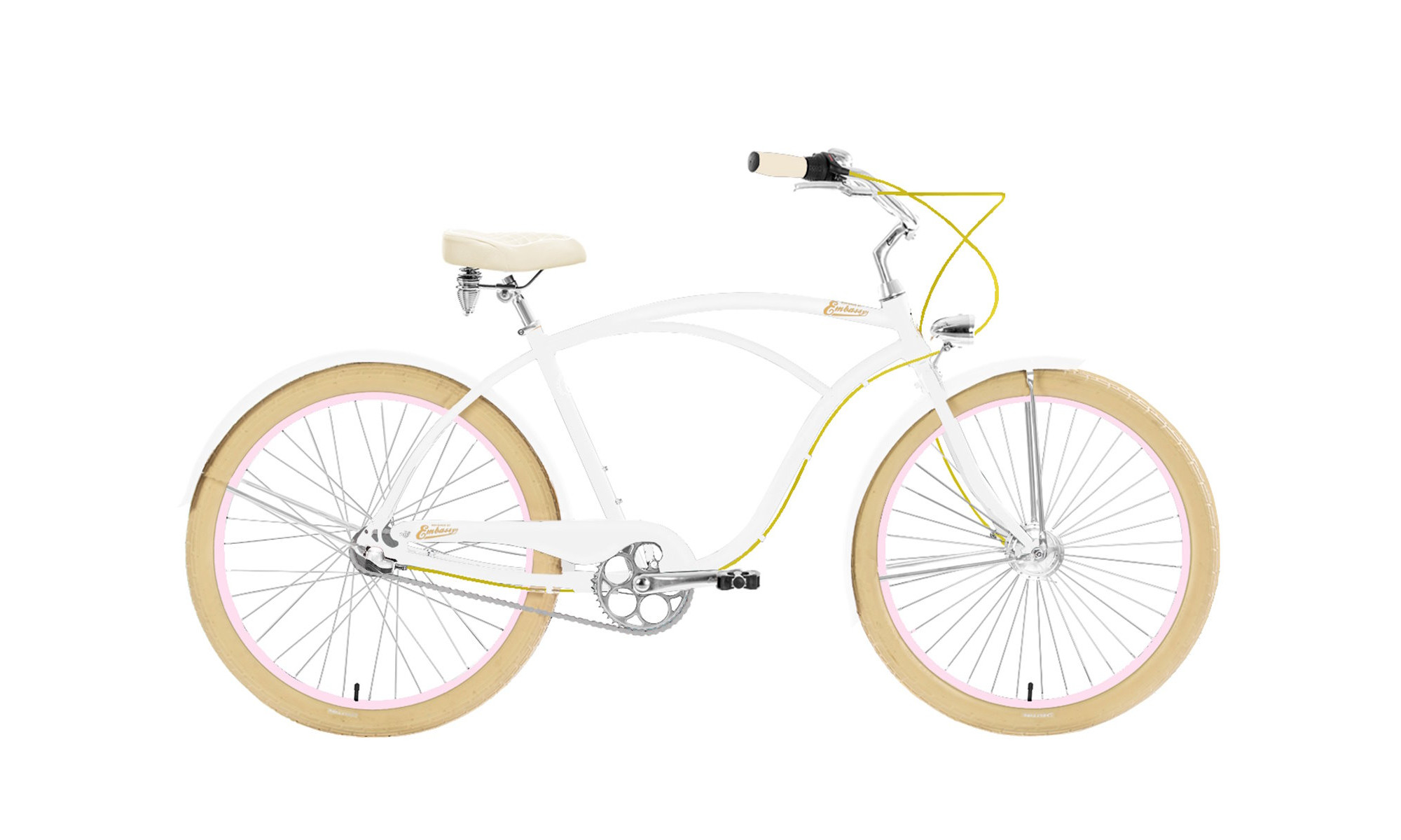 Āåėīńčļåä Embassy White Rose ALU 26" 3-speed 2024 white 