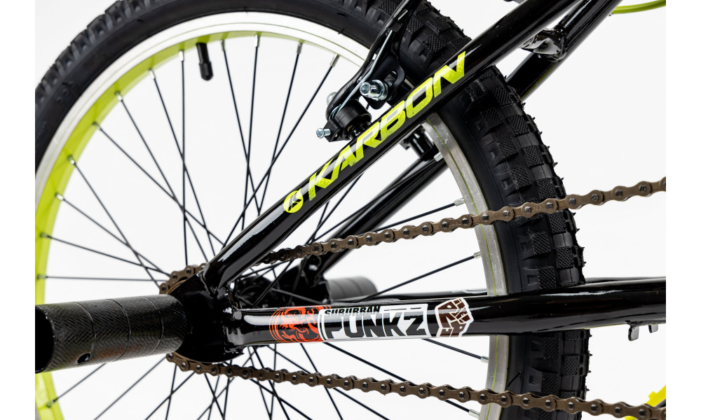 Велосипед Karbon BMX 20 black-lime - 6