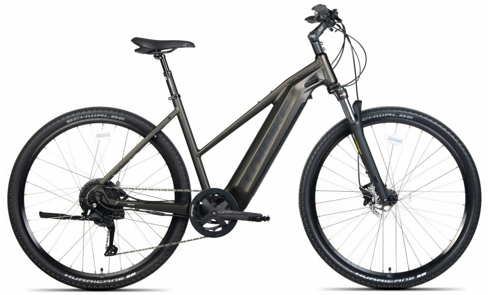 Электрический велосипед Unibike Falcon LDS 2024 dark green-17" 