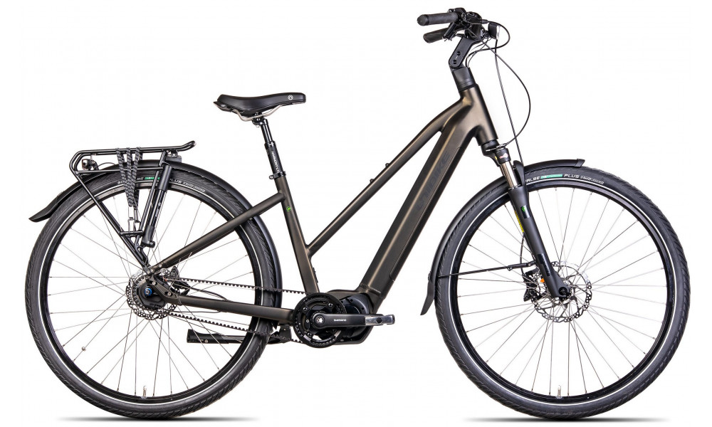 Электрический велосипед Unibike Energy LDS 2024 dark green-17" 