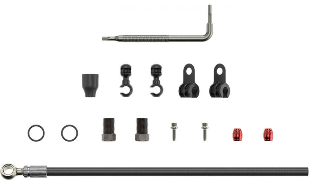 Комплект шланга гидравлического дискового тормоза SRAM Silver Banjo 2000mm 