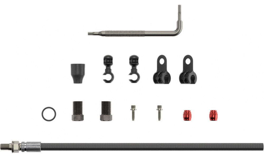 Комплект шланга гидравлического дискового тормоза SRAM Threaded Inline Crimp 2000mm 