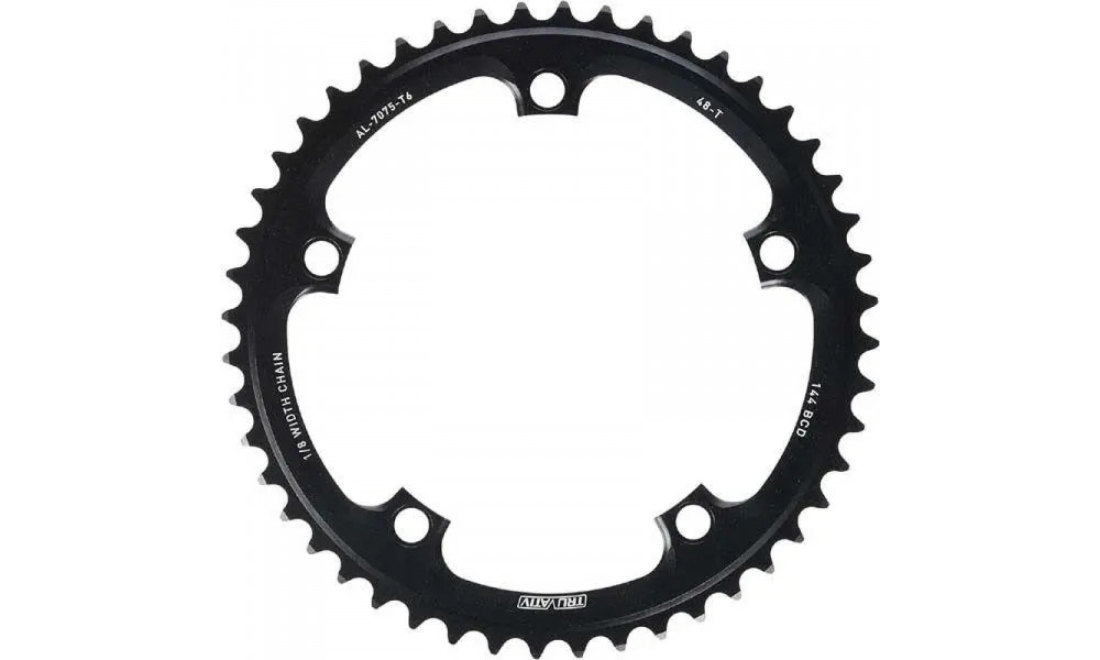 Передняя звезда SRAM Road Track 144mm alu 1-speed 48T black 