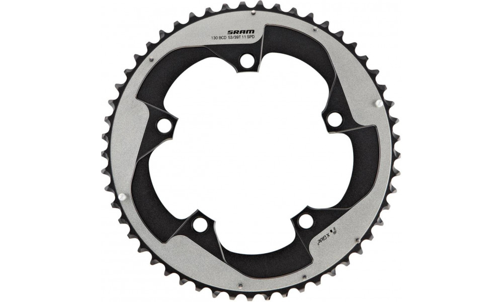 Передняя звезда SRAM Road Red 22 X-Glide R 130mm alu 2x11-speed 53T grey 