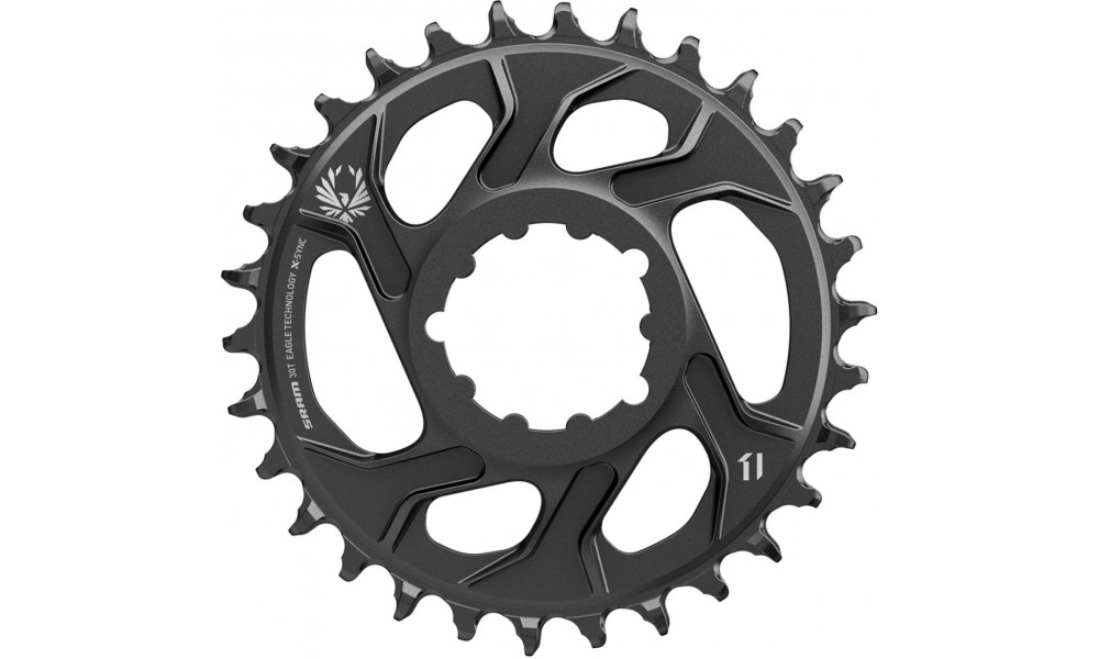 Chainring SRAM MTB Eagle X-Sync2 Direct Mount alu 11-speed 6mm offset 30T black 