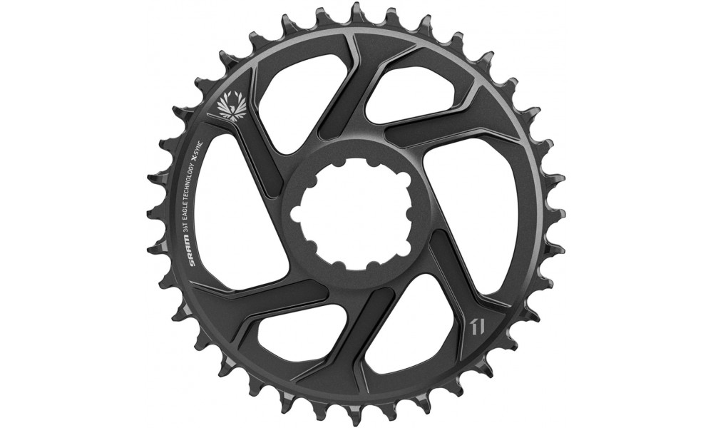 Chainring SRAM MTB Eagle X-Sync2 Direct Mount alu 11-speed 6mm offset 36T black 