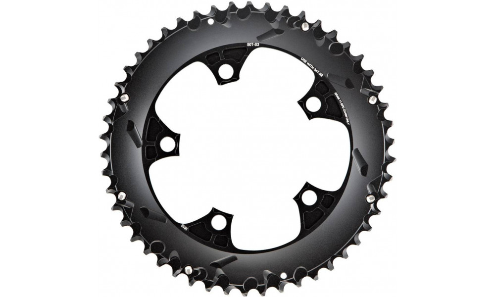 Chainring SRAM Road Red B2 X-Glide 110mm alu 2x11-speed 52T black 