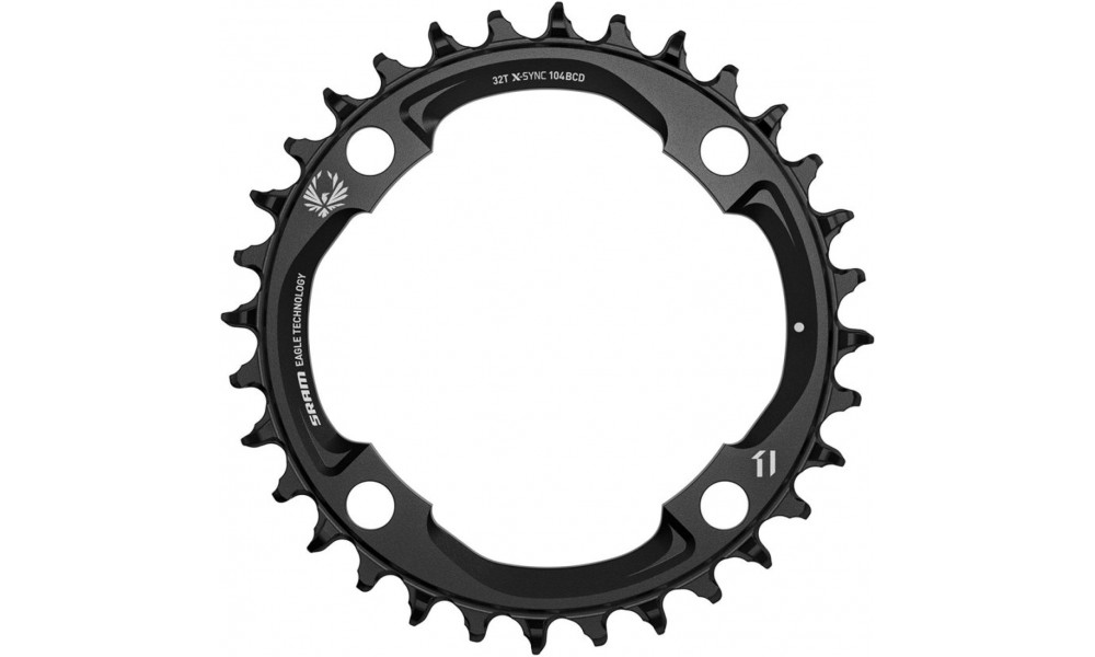 Chainring SRAM Eagle X-Sync2 104mm alu 32T black 