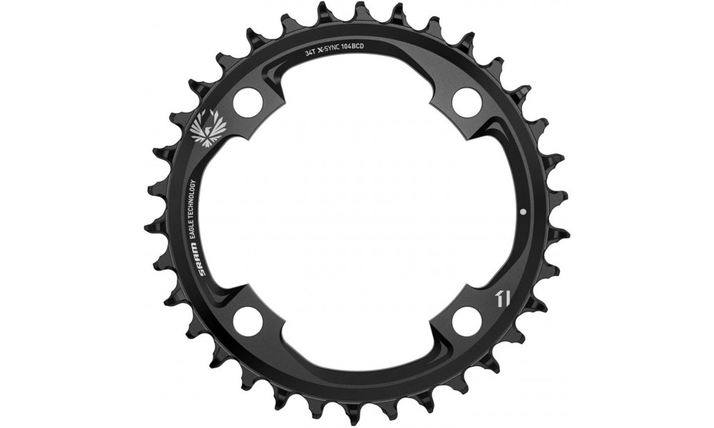 Chainring SRAM Eagle X-Sync2 104mm alu 34T black 