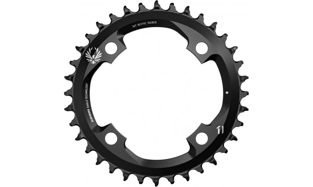 Chainring SRAM Eagle X-Sync2 104mm alu 36T black 