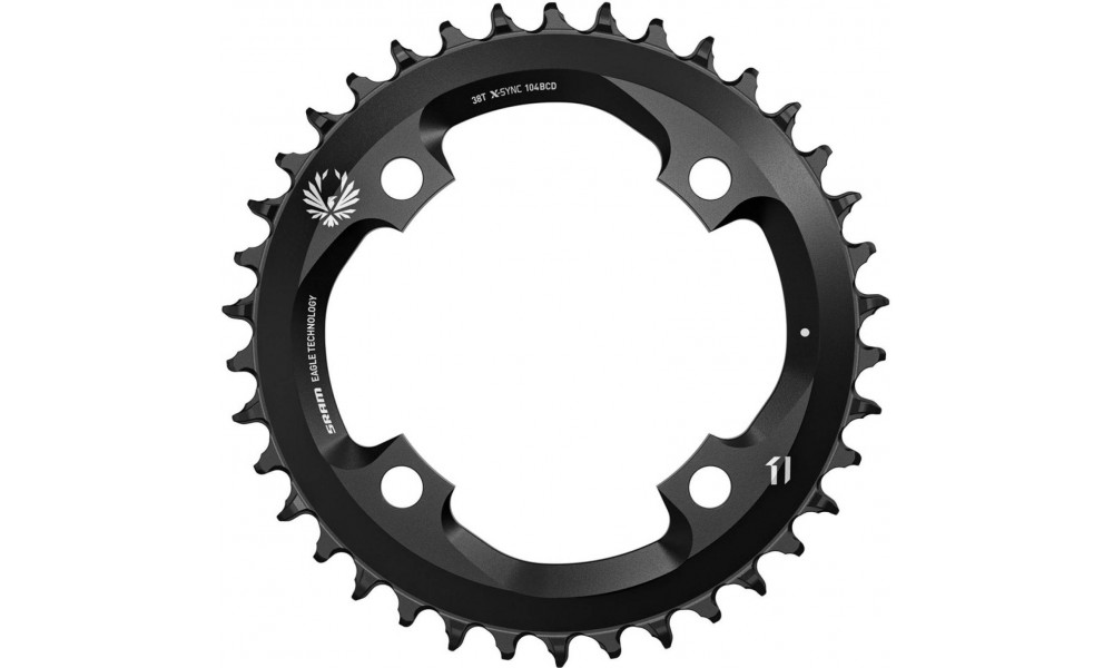 Chainring SRAM Eagle X-Sync2 104mm alu 38T black 