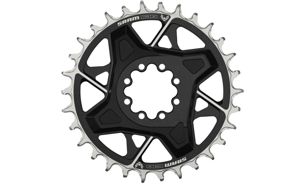 Chainring SRAM X0 Eagle T-Type D1 Direct Mount 3mm offset 30T black 