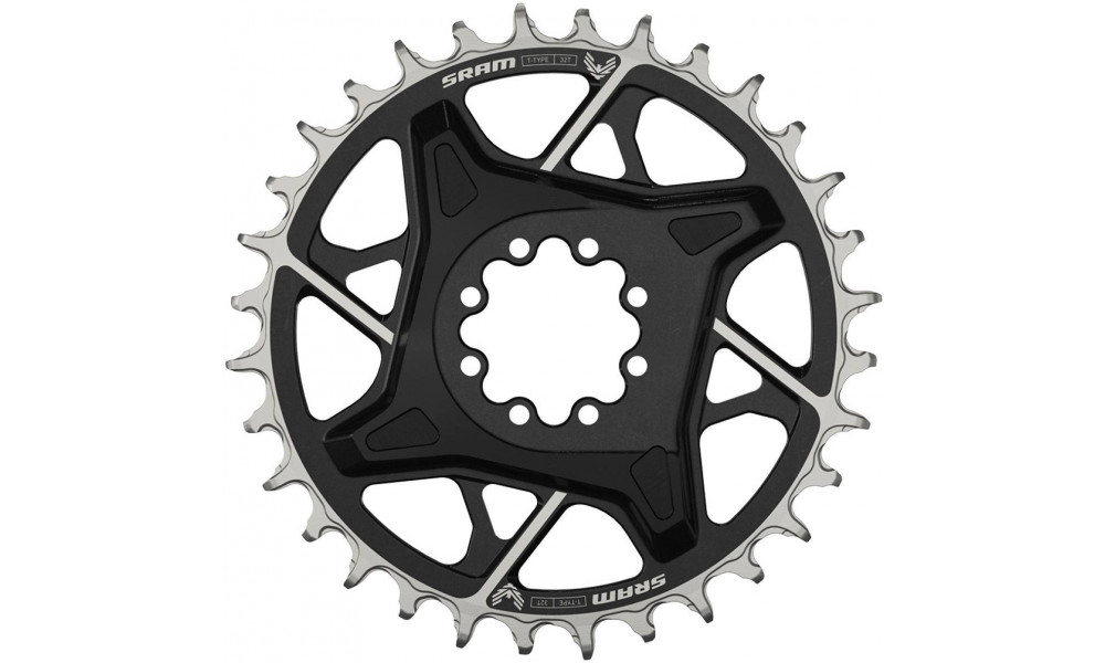 Chainring SRAM X0 Eagle T-Type D1 Direct Mount 3mm offset 32T black 