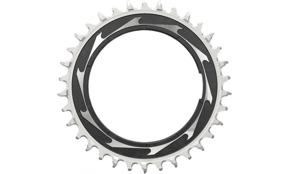 Chainring SRAM XX SL Eagle T-Type D1 Thread Mount 0mm offset 34T black-silver 