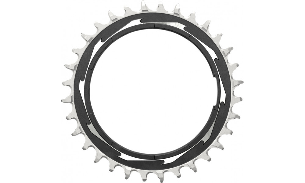 Chainring SRAM XX SL Eagle T-Type D1 Thread Mount 3mm offset 32T black-silver 