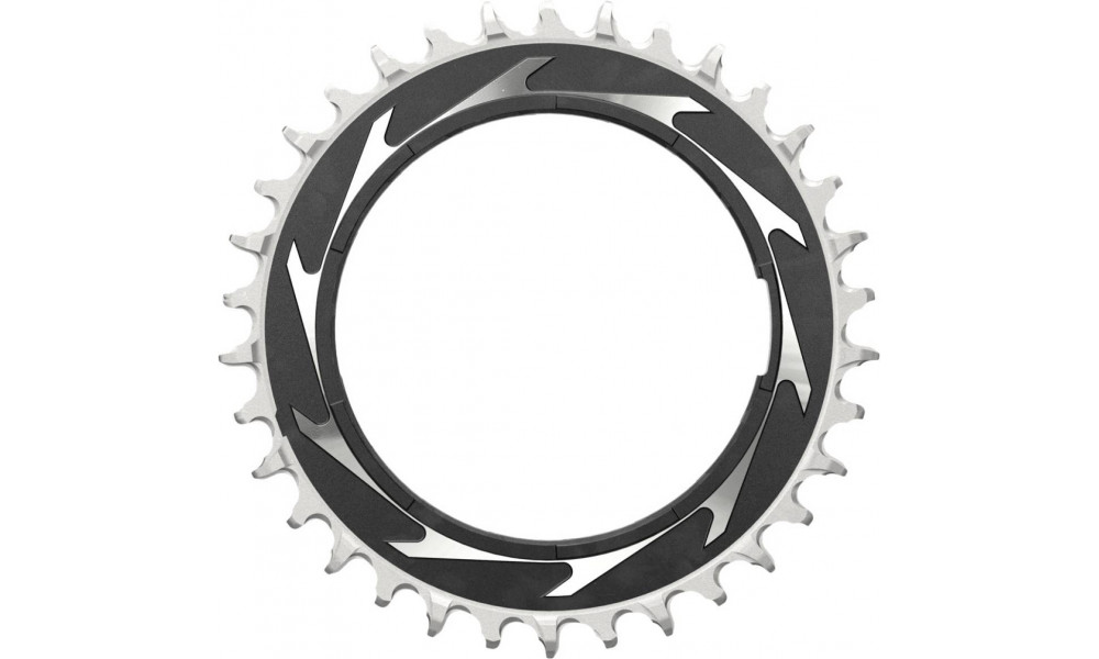 Chainring SRAM XX SL Eagle T-Type D1 Thread Mount 3mm offset 34T black-silver 