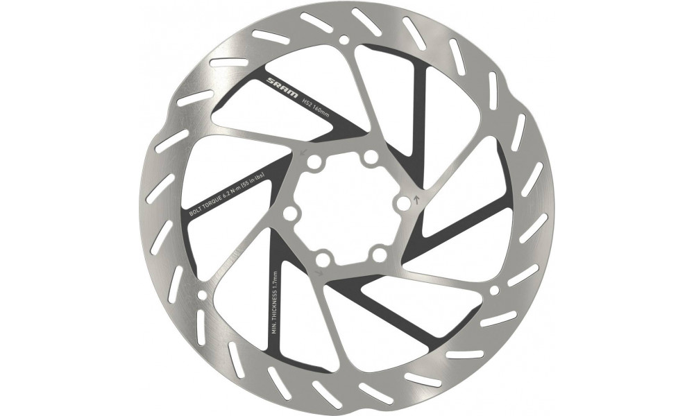 Disc brake rotor SRAM HS2 Rounded 160mm 6-bolt 